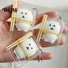 Bear Sensory Toy 1/2/3Pcs Stress Relief with Clear Box & Chopsticks, Cartoon Bento Hand Tool Squeeze Toy, Slow Rising for Anxiety Reduction