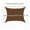 Coffee Sunshade: Four-Corner Triangle Oxford Cloth Canopy for Outdoor Rain and Sun Protection In Courtyard or Garden.