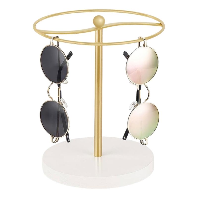 Sunglasses Organizers Display Stand Gold/Black Eyeglass Organizers Stylish Eyewear Display Holder for Any Setting золотой