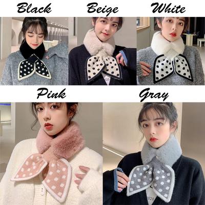 Cachecol quente para mulheres, grosso, de pelúcia, feminino, inverno, cachecol, gola de bolinhas, cachecol de pelúcia, cachecol de pescoço, xale, moda, cachecol quente para áreas externas