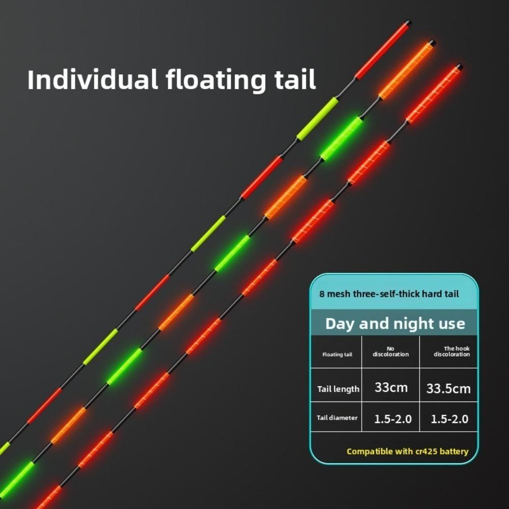 Super Bright LED Fishing Smart Float Top Luminous Induction Electronic Floats Buoy Ultra Sensitive Night Fishing Float Top