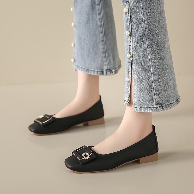 New spring and autumn shallow single shoes with skirt soft soles, pregnant women are not tired of Doudou shoes