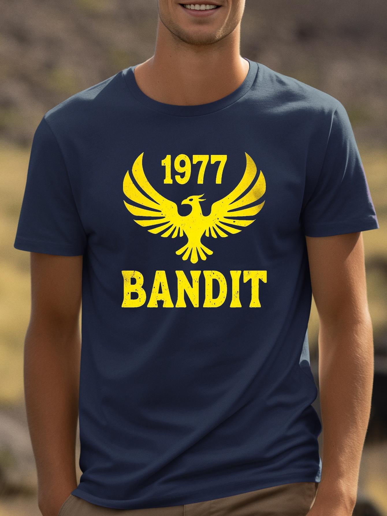 1977 Bandit Graphic T-shirt - Navy Blue S