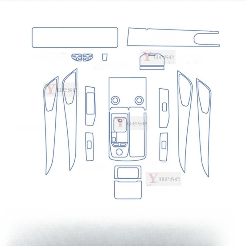 For Jetour X90 X95   Accessories interior Thin film transparent TPU Protective Film Anti-Scratch Sticker