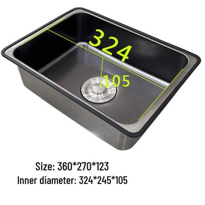 TLXT Deepened 304 Stainless Steel Sink-in-Sink Drain Basket