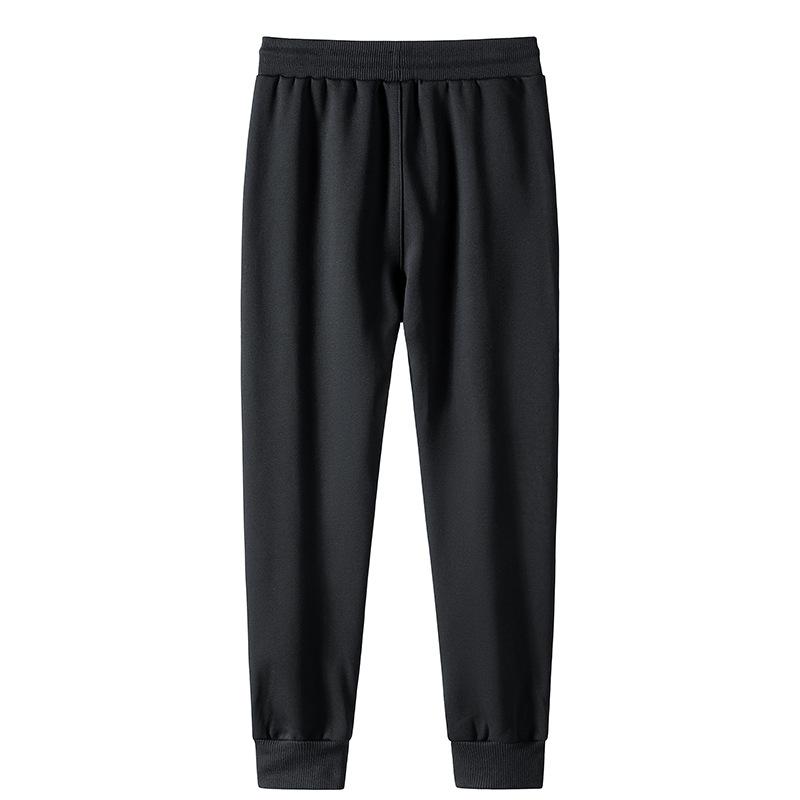 New Autumn Sports Pants for Men's Teenagers Korean Style Casual Pants for Small Feet Students Tying Feet Long Trousers Cotton