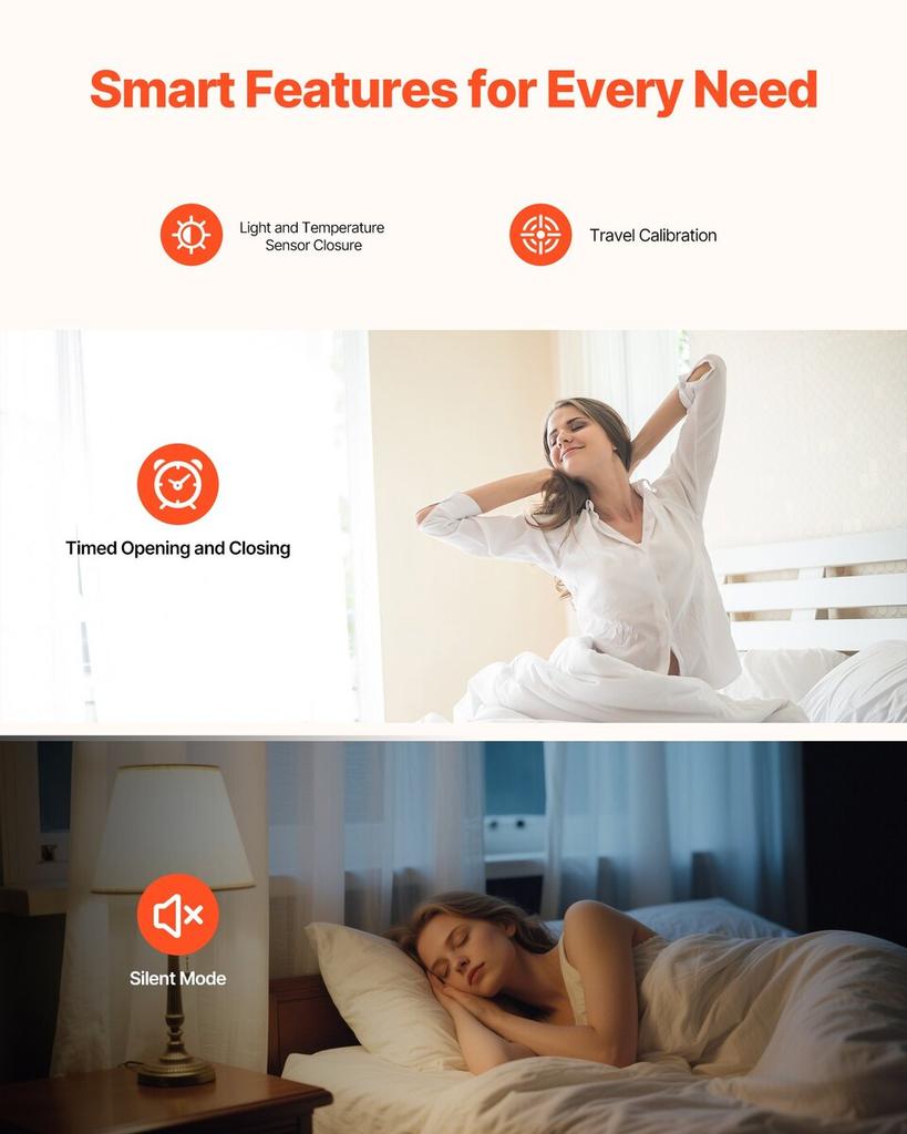 Automatic Curtain Opener, APP and Remote Control, Hub Included, Electric Smart Curtain Opener Compatible with Alexa and Google Home, Timed Opening and