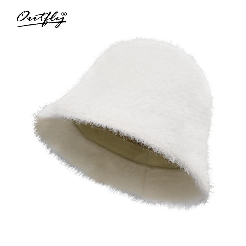Hut mit kleinem Gesicht Damen Herbst und Winter Temperament Kaninchenplüsch Fischerhut vielseitiger Fischerhut thermischer Beckenhut Tide