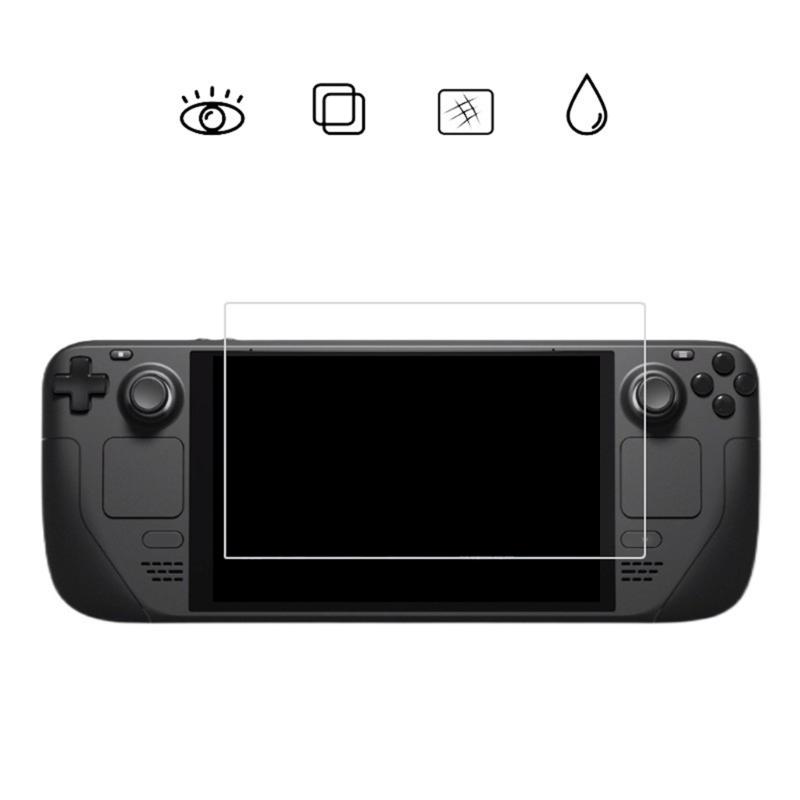 For Steam Deck Screen 7'' Protector Tempered Glass Transparent Clear Anti-Scratch Glass 9H For Steam Deck Accessories