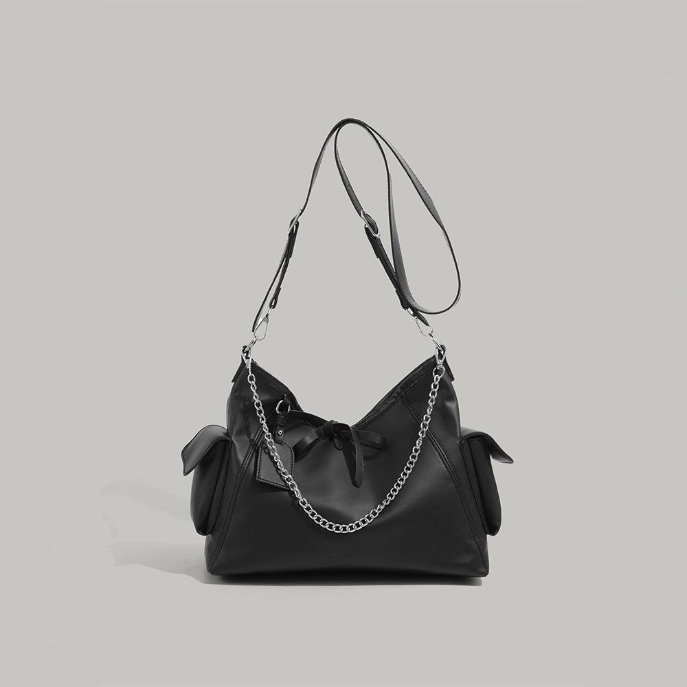 2025 New Women's Messenger Tote Bag, Large Capacity Chain Commuter Bag, Fashionable and High-end Single Shoulder Crossbody Bag
