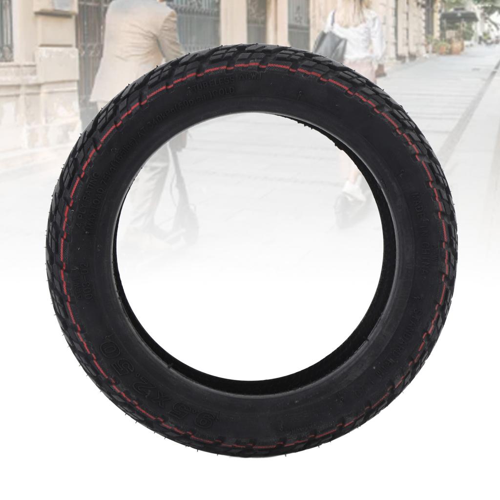 9.5x2.50 Anvelopă Scuter 9.5 Inch Anvelopă Fără Cameră Anvelopă Exterioară Vid cu Valvă pentru Trotinetă Electrică KQi3