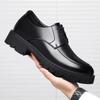 Men Height Increasing Elevator Shoes 8-10cm Inside Lift Leather Business Dress Shoes Summer Autumn Hollow Breathable