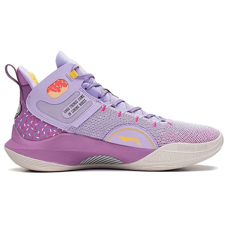 Li-Ning CJ-1 Mid Donut Men Sneakers Purple Soft-Purple ABAR019-23