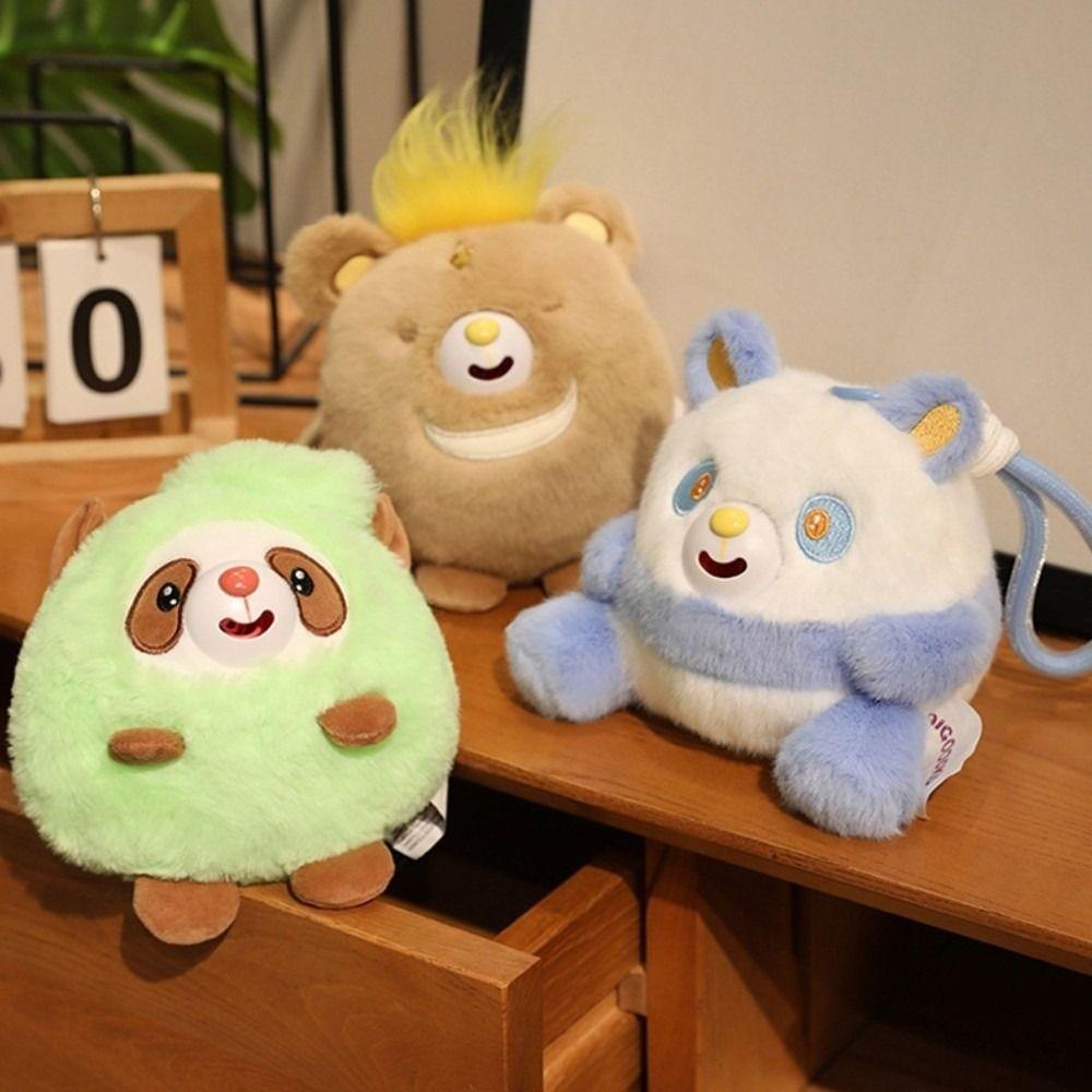 Stuffed Plush Doll Pendant Stick Out Tongue Plush Doll Keychain Animal Plush Pendant Bag Pendant