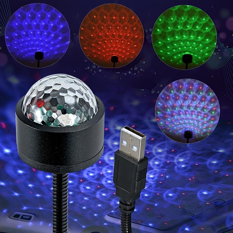 1pc Roof Starry Sky USB Night Light, LED Indoor Music Rhythm Magic Stage Effect Projection Light, Disco Party Atmosphere Light