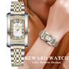 REWARD Luxury Woman Wristwatch Waterproof Luminous Date Diamond Dial Rectangle Watch For Ladies Quartz Women Watches