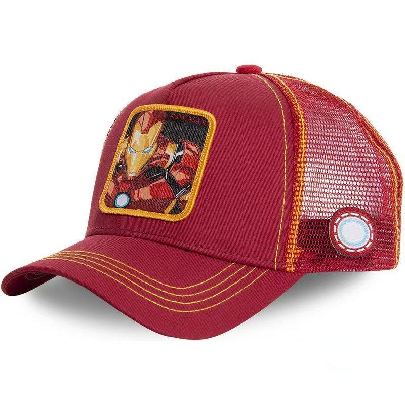 Baseballová čepice Marvel Iron Man s výšivkou a prodyšnou bavlnou pro fanoušky a běžné nošení