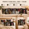 Soft Peach Skin 2D Flat Printed Cushion Cover Ethnic Bird Nordic House Throw Pillow Case For Couch Living Room Home Decor Case
