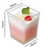 Pucharki Plastikowe Do Deserów  Square Cup 170Ml/25Szt Pucharek