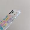 Spring Floral Grid Chain Case for iPhone 17, 16 Pro Max, 15 Pro