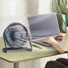 1 Stück 5 Zoll Kleiner Schreibtischkühlungs-USB-Strom Tragbarer Ventilator Super Leiser Kühler 360-Grad-Drehventilator für Zuhause Mini-Tischventilator
