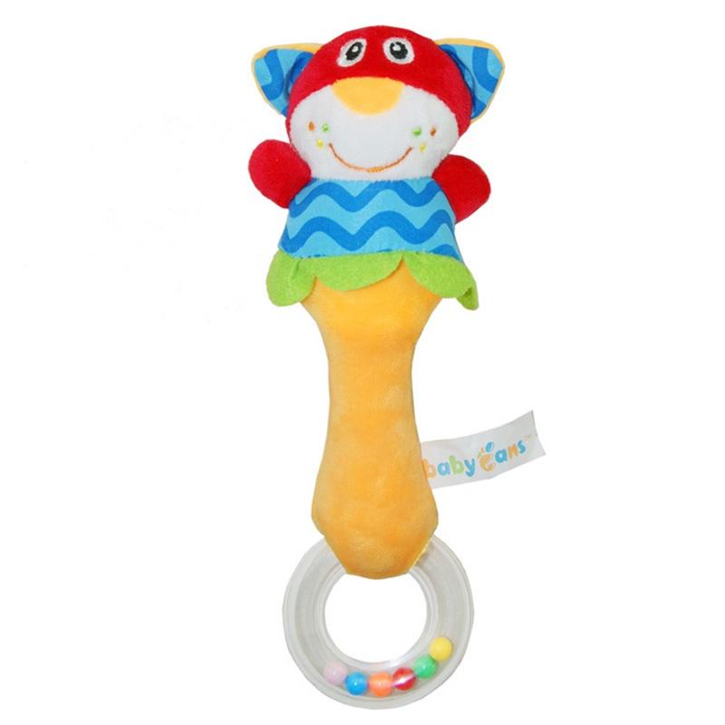 Babyfans Plush Animal Shaker With Colorful Beads Perfect For Sensory Development, Hand-eye Coordination, And Interactive Play