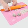 Silicone Non-Stick Fondant Rolling Pin For Kids Fondant Cake Dough Roller Decorating Cake Roller Crafts Baking Cooking Tool