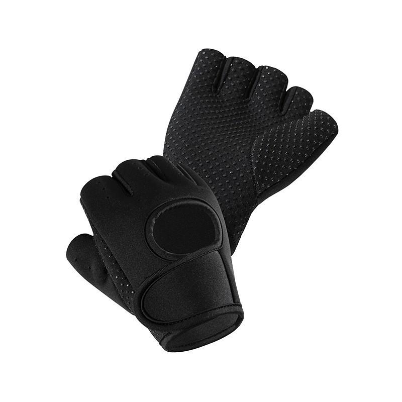 

Fitness Gloves Women s Breathable Half-finger Equipment Training Anti-cocoon Lifting Horizontal Bar Pull-up Anti-slip Sports S code one set чёрный