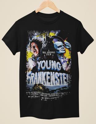Young Frankenstein - Movie Poster Inspired Unisex Black T-Shirt