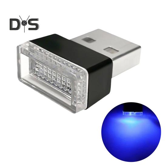 

Автомобильные атмосферные огни USB LED окружающее освещение подключаемый USB декоративный ночник универсальные аксессуары для салона автомобиля синий