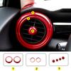 Auto Innenraum ABS Kunststoff Dekorationsabdeckung Roter Modifizierter Aufkleber für BMW MINI Cooper S F54 F55 F56 F57 F60 CLUBMAN Autozubehör