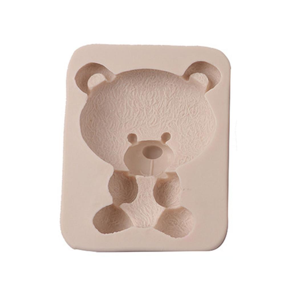 Silicone Fondant Molds Chocolate Mould Silicone Cake Moulds Bear Shaped Silicone Material Baking Gift for Baking Lover