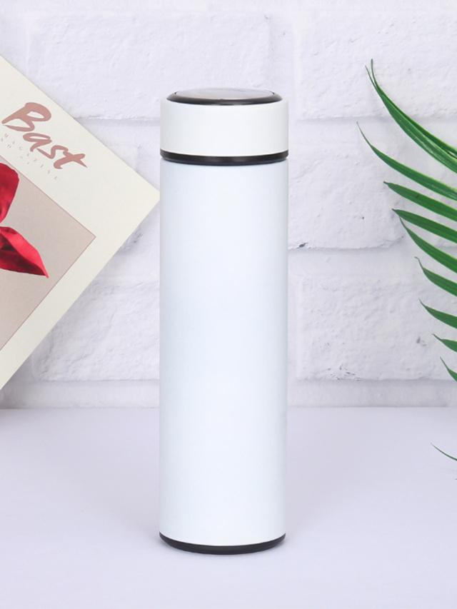 

500ML Stainless Steel Thermos Cup With Strainer Leakproof Thermal Cup Home Vacuum Flasks Coffee Cup Milk Mug Long-lasting Heat 500ml білий