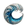 Luxury Premium Freshwater Pearl Brooch Wave Pin Enamel Badge Wave Brooch