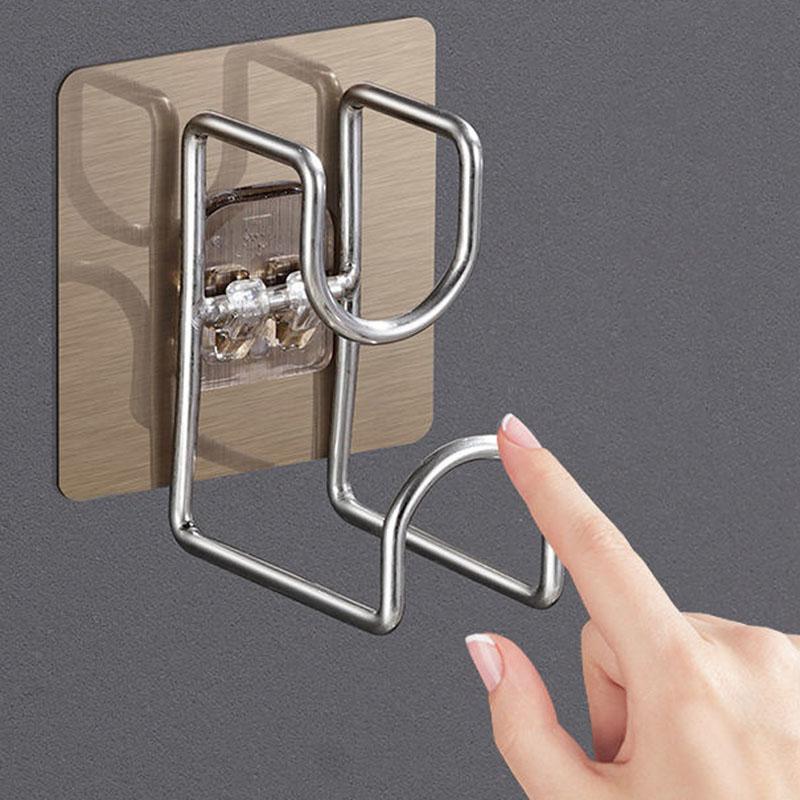 Stainless Steel Washbasin Hook Multifunction Punch-free Kitchen Bathroom Rack Basin Storage Rack Towel Hanging Holder