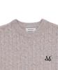 Mucent Mani Round Neck Cable Knit (3 Colors)