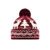 Red Deer Fur Ball Knitted Woolen Hat for Women New Autumn and Winter Face Showing Small Warm and Cold Proof Ear Protection Hat