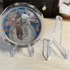 50Pcs Clear Acrylic Easel Display Stands, Transparent Holders for Photos, Medals, Collectibles, Coins, Trading Cards