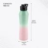 Comet 1000 Stainless Steel Water Bottle 1000 Ml, Single Walled, ISI Certified I Leak Proof Lid, Rust Proof I For School, Office, Gym