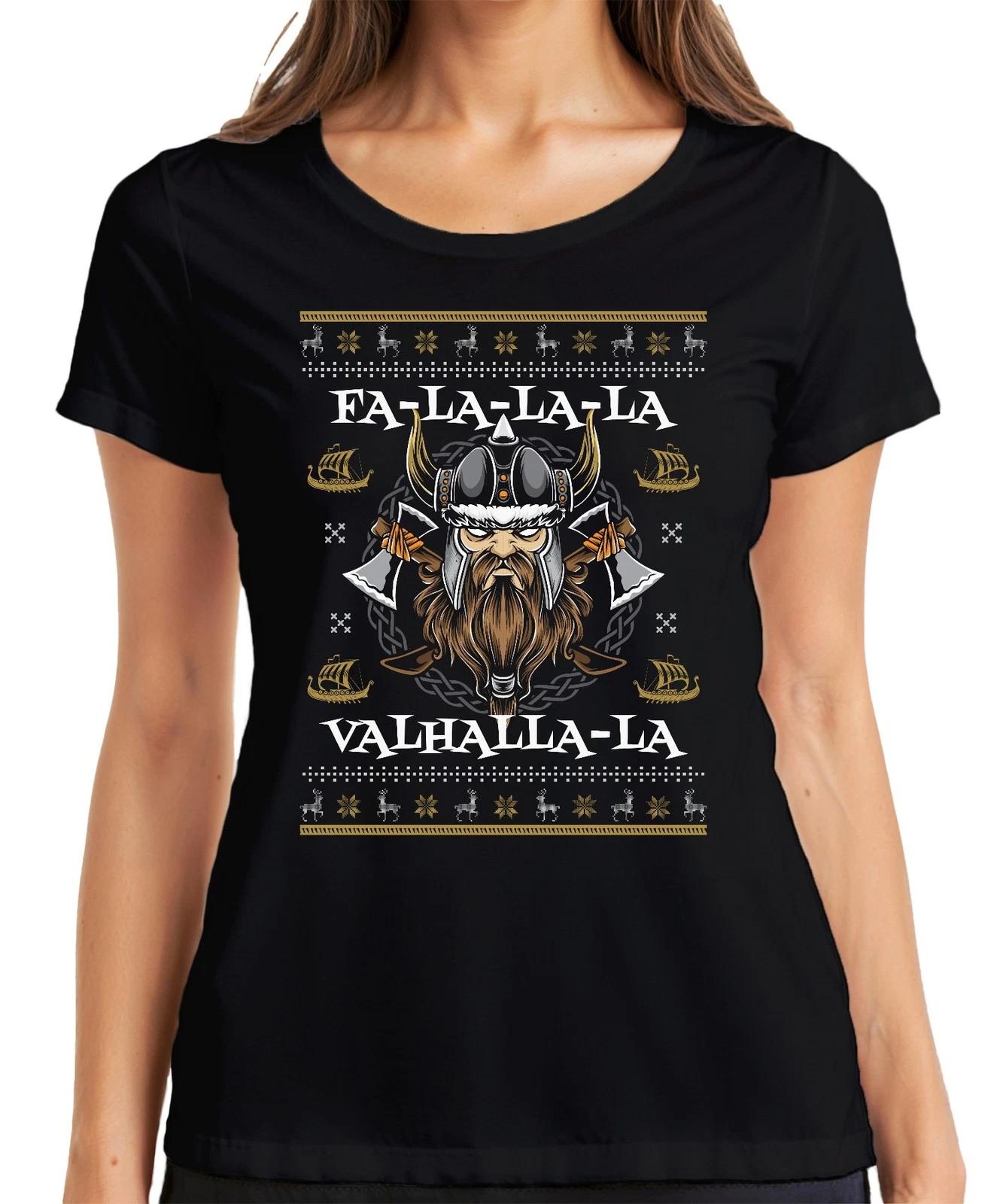 Fa La La La Valhalla La Wikinger - Weihnachten Weihnachtsgeschenk Christmas Dame XXXXL