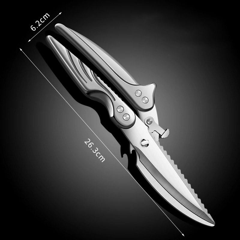 

Кухонные ножницы из нержавеющей стали 304 многофункциональные ножницы для резки курицы, утки, гуся, кости, специальные прочные ножницы для куриных костей