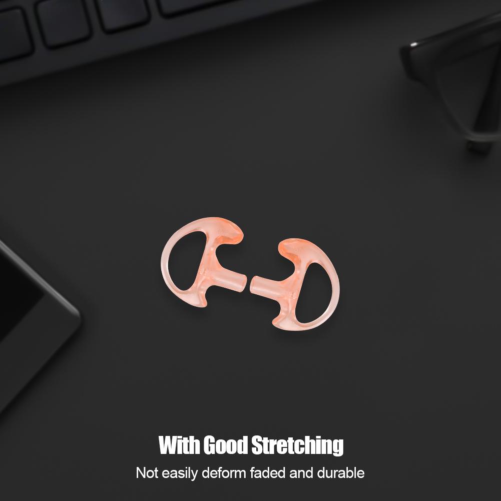 Pink Silicone Replacement Ear Insert Two Way Radio Ear Mold for Most Coil Tube Audio Kits