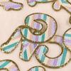Embroidery label Color English letters Phnom Penh Grit badge Cloth label Clothing accessories Embroidery cloth sticker