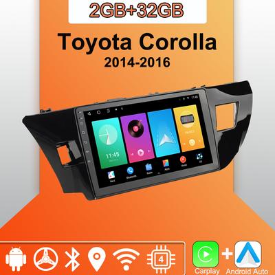 Toyota Corolla 2014-2016 İçin Android Carplay Araç Radyosu Multimedya Oynatıcı Ana Ünite Stereo GPS Navigasyon BT WIFI 2+32GB