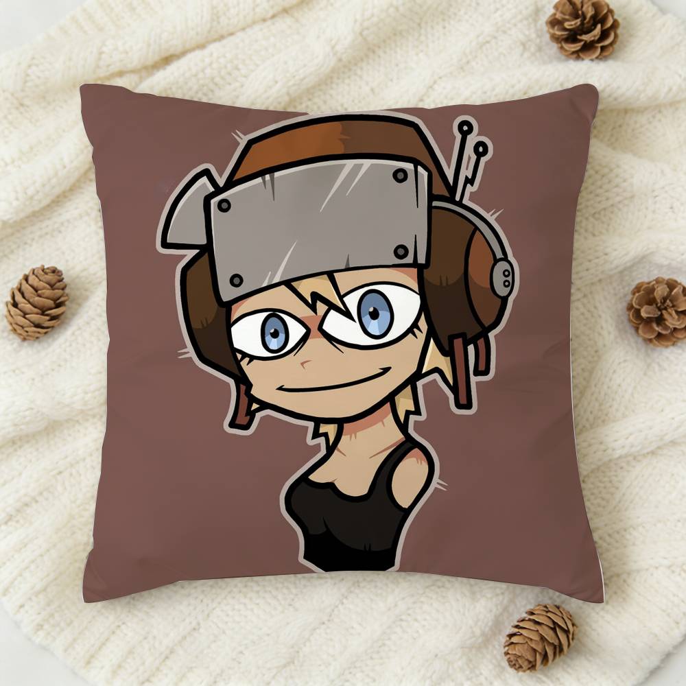 New Game PPsychoPomp Vena Doublesided Printed Square Decorative Cushion Cover for Sofa Living Room Home Decor