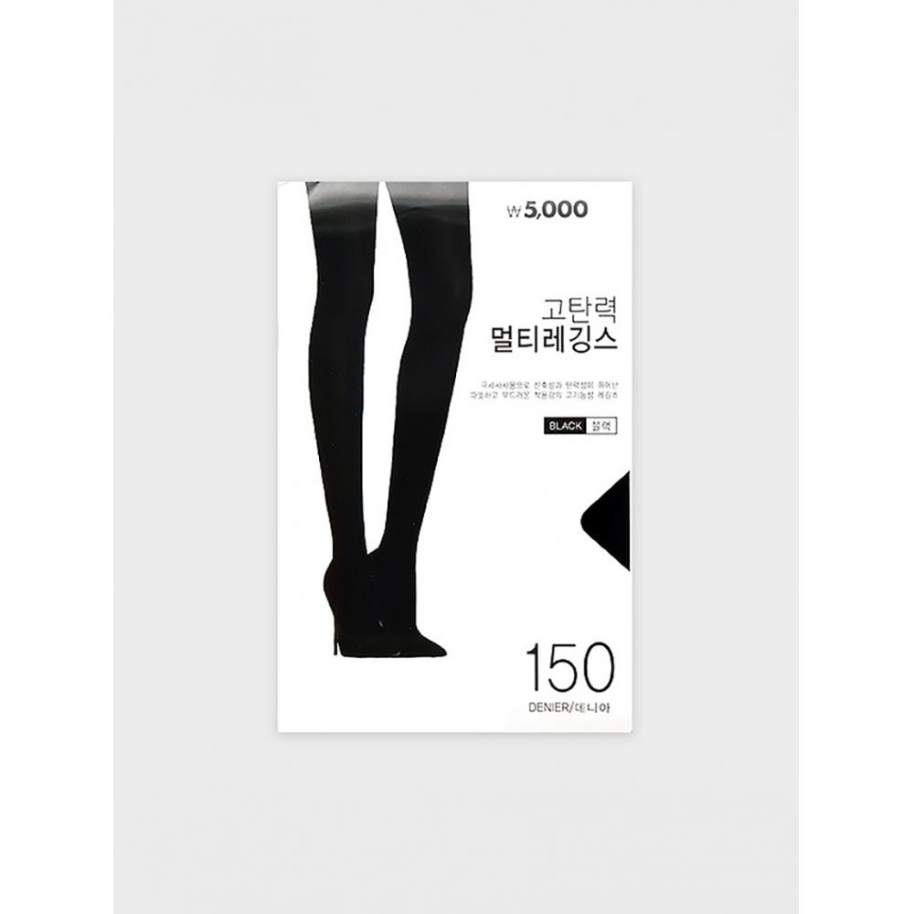 Daiso High Elasticity Multi Leggings Black