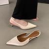 2025 Summer Thin Heel Women Sandals Fashion Pointed Toe Singbacks Shoes Ladies Elegant Stripper Party Sandalias