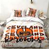 Cleveland Browns 3pc Set Perfect for Bedroom Use Comfortable Bedding Set Includes a Duvet Cover and Two Pillowcases Ideal Birthday or Christmas Gift