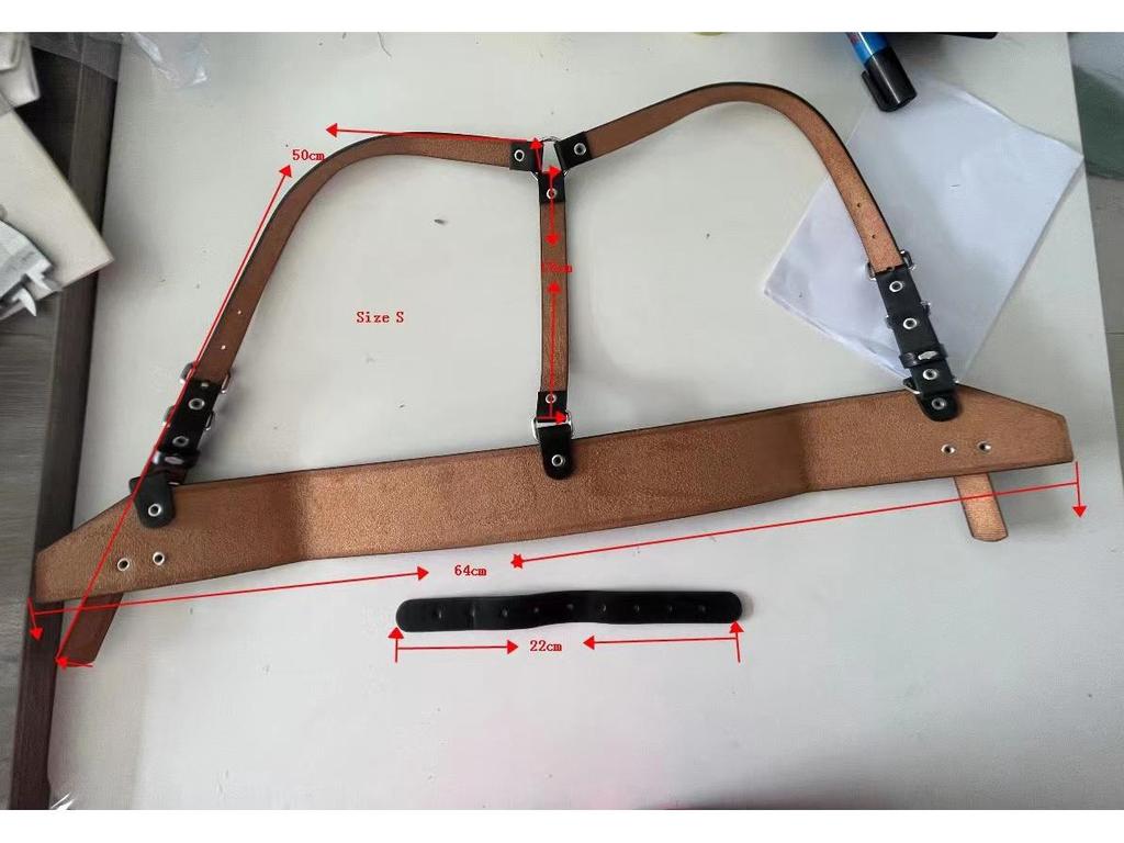 Women's Punk Corset Belt with Skirt Straps - Black