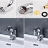 Bathroom Basin Faucet with ABS Water Purifier Single Lever Hole Tap Cold Water Only for Bathroom and Kitchen Deck Mounted Sink